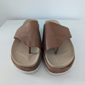 NWOT Donald Pliner Brown Leather Sandals, 8.5